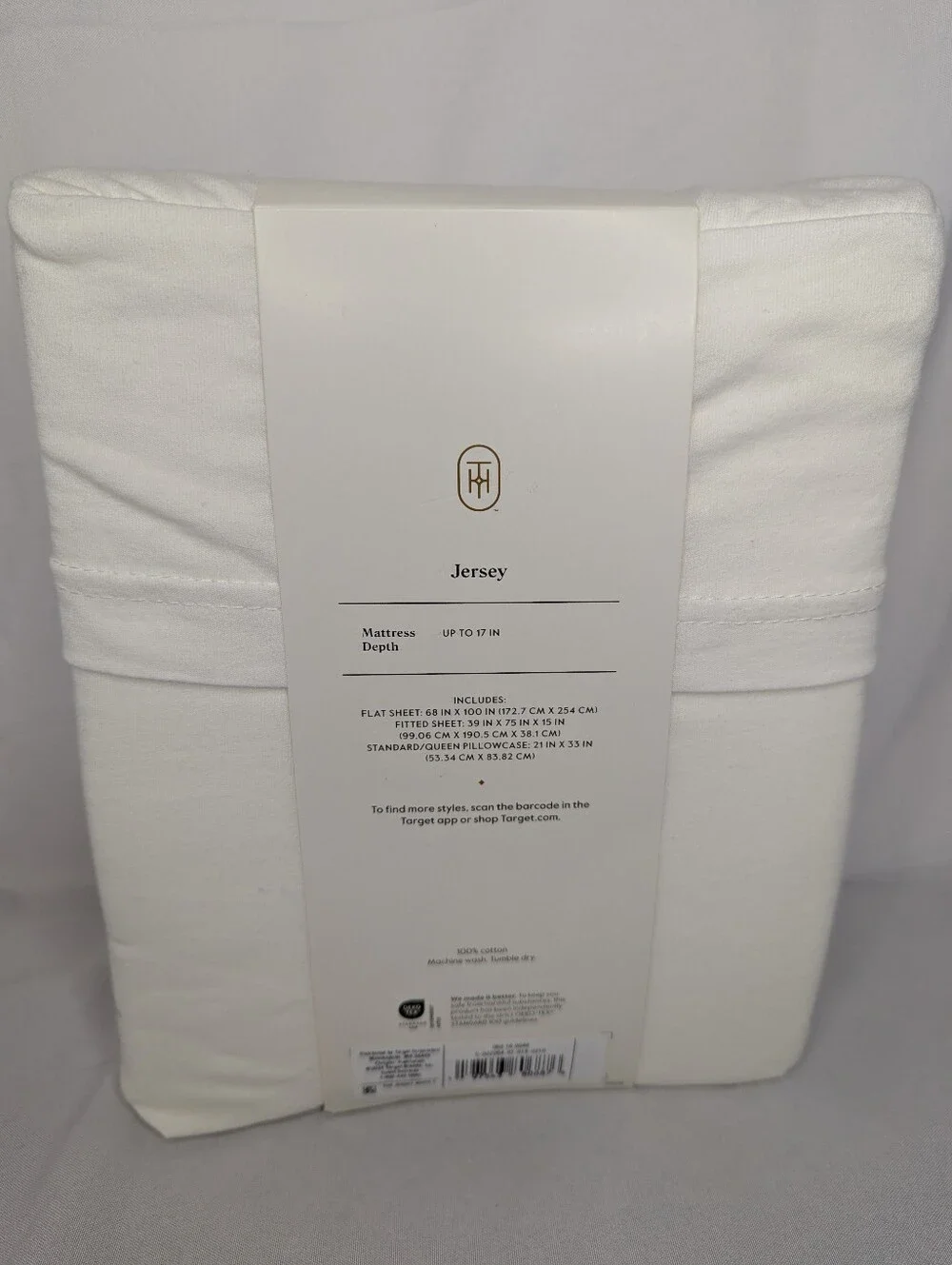 NWT Threshold Jersey Twin Cotton Sheet Set